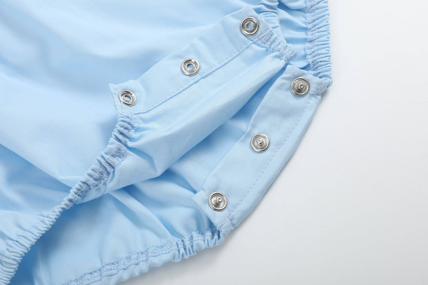 Blue Lil Sister Smocked Romper